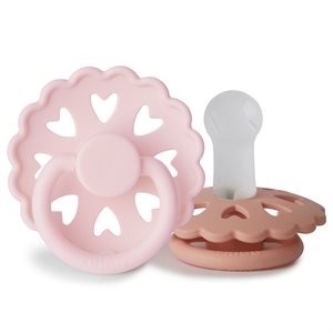 FRIGG Fairytale - Round Silicone 2-Pack Pacifiers - The Snow Queen/The Princess and the Pea - Size 2